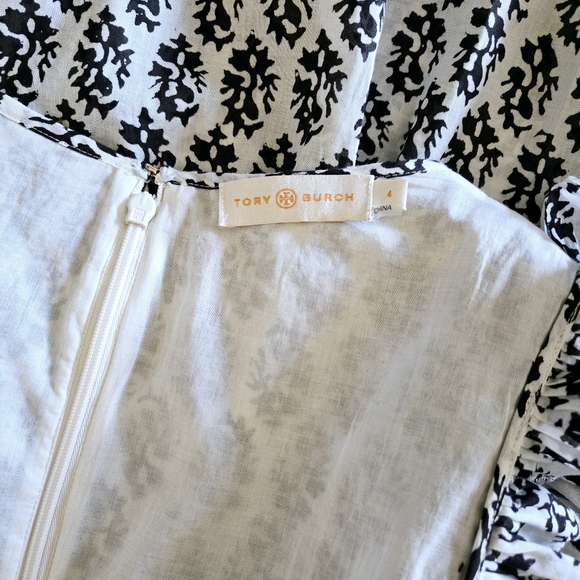 Tory Burch Amita Appliquéd Printed Cotton V-Neck Sleeveless Maxi Dress In Multi - Picture 15 of 16